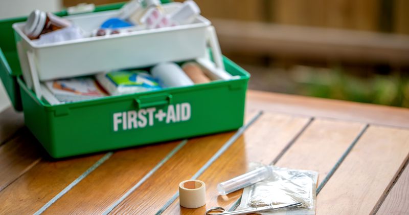 First aid box in commercial property